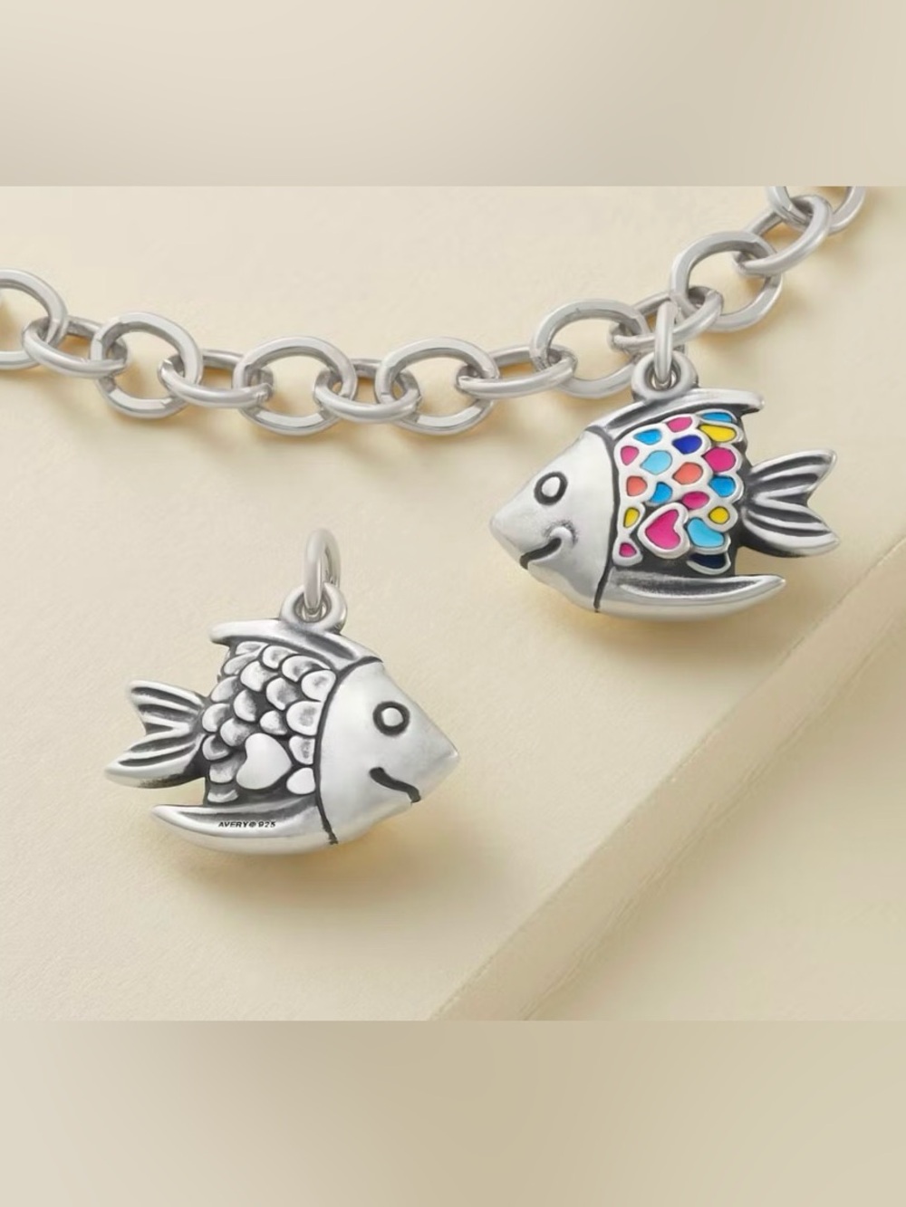 *Retired* James Avery Enamel Happy Fish Charm